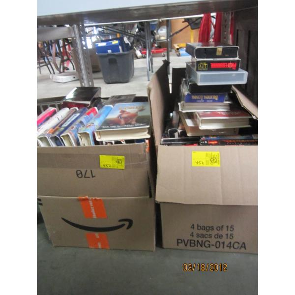 2 BOXES OF ASST. VHS TAPES
