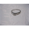 Image 3 : LADIES 10KT WHITE GOLD RING W/1 DIAMOND, 1.4G, SZ 6 1/2