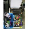 Image 2 : VARIOUS OFFICE SUPPLIES: PENS, FILE HOLDERS, ETC.