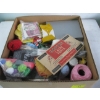 Image 3 : 3 BOXES OF MISC. KIDs TOYS, CUTTING BOARDS, METAL RACKS, SEWING ITEMS, ETC.