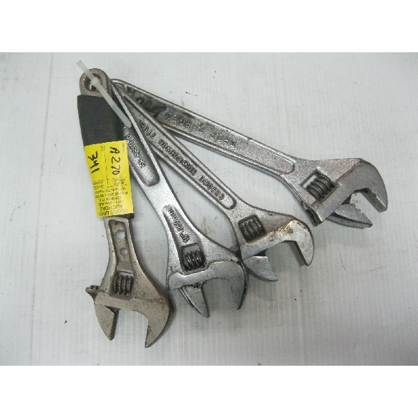 SET OF 4 CRESCENT WRENCHES
