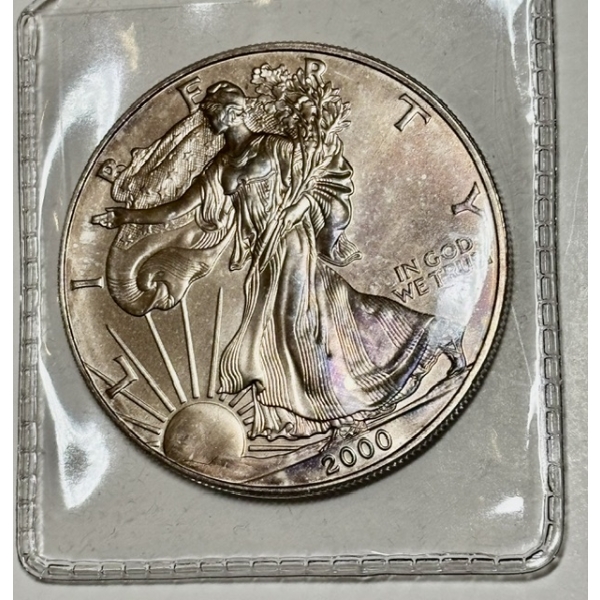 2000 U.S. LIBERTY 1 OZ. .999 SILVER $1 COIN (TAX EXEMPT)