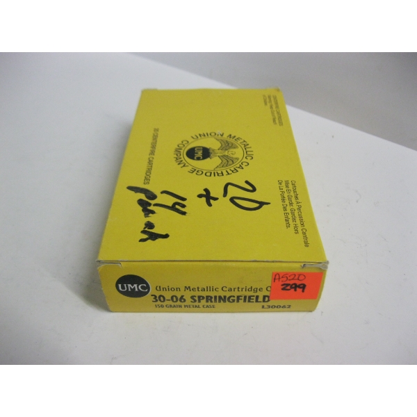 UMC 30-06 SPRG 150GR METAL CASE|1X20 CENTERFIRE CARTRIDGES