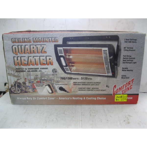 CEILING MOUNTED QUARTZ ELECTRIC HEATER