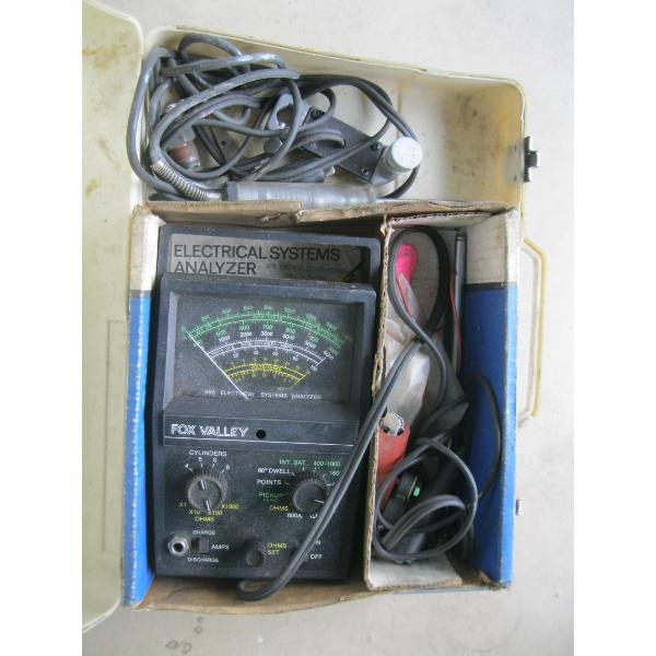 CASE W/TESTING TOOLS, ELECTRICAL SYSTEM ANALYZER, ETC.
