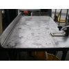 Image 2 : APPROX. 4'X28" STAINLESS STEEL TABLE W/CAN OPENER ATTACHED