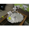 Image 1 : SILVER CANDELABRA & SERVING TRAY