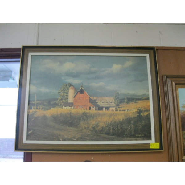 LG. FRAMED PICTURE BY SCHULTZ