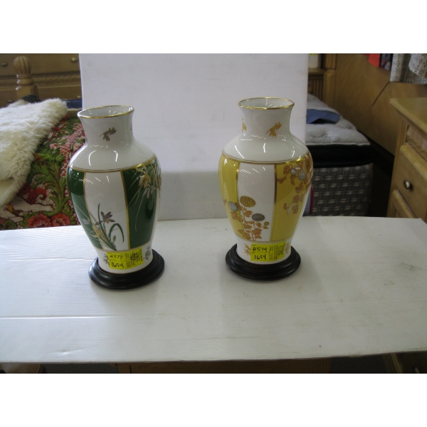 2 OKURA VASES