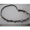 Image 1 : LADIES SILVER & TURQUOISE NAVAJO LEATHER BELT