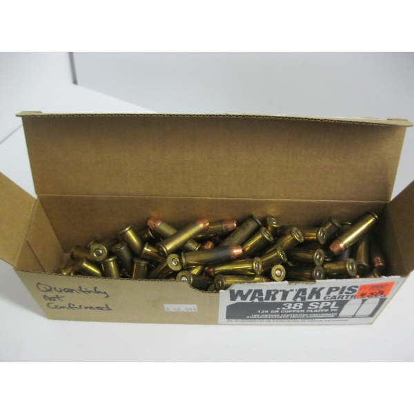 WARTAK .38 SPL 125GR COPPER PLATED TC|100 ROUNDS (NOT CONFIRMED)