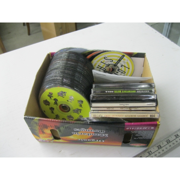 BOX OF CDs