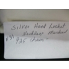 Image 3 : SILVER HEART LOCKET, NECKLACE MARKED .925 CHAIN
