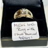 Image 1 : MENs 10KT RING W/SM. DIAMOND, 4GR SZ 10 1/4