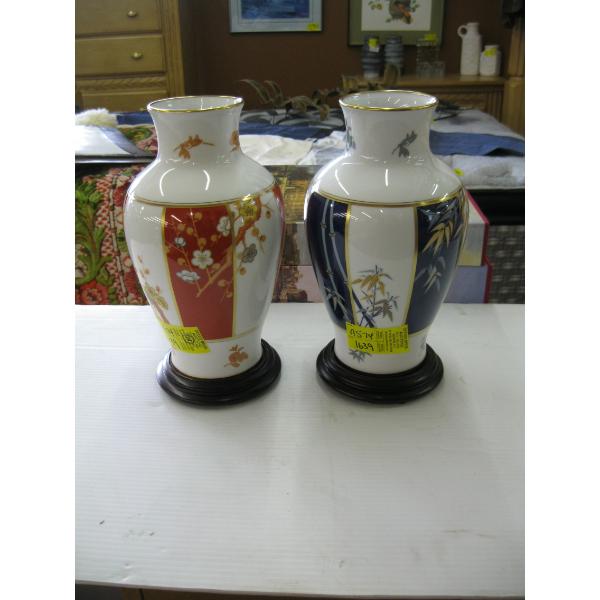 2 OKURA VASES