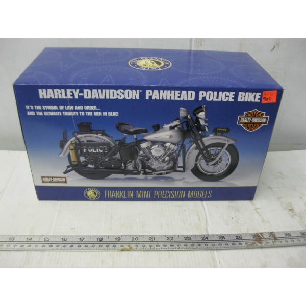 HARLEY DAVIDSON PANHEAD POLICE BIKE - FRANKLIN MINT PRECISION MODELS