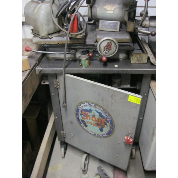 SIOUX VALVE GRINDER W/ASST'D ACCESS. - IN CASE/ON STAND