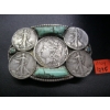 Image 1 : BELT BUCKLE W/ASST. AMERICAN COINS