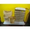 Image 1 : WOVEN LAUNDRY BASKET W/ASST. BASKETS