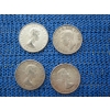 Image 2 : 4 PRE-'66 50 CENT CDN COINS