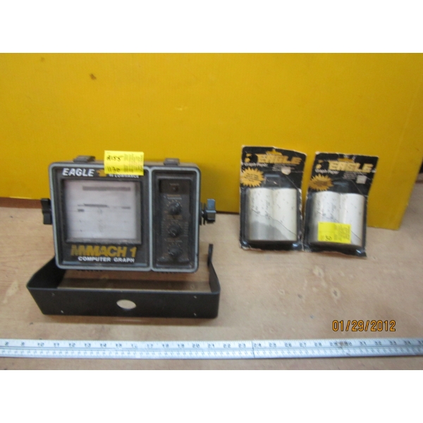 EAGLE MACH 1 COMPUTER GRAPHIC FINDER W/2 ROLLS OF GRAPH PAPER