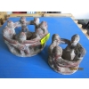 Image 1 : 2 POTTERY CANDLEHOLDERS