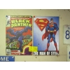 Image 1 : BLACK PANTHER & MAN OF STEEL SUPERMAN METAL SIGNS