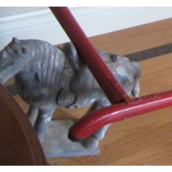 SMALL CEMENT HORSE STATUE