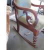 Image 2 : ANTIQUE UPHOLSTERED ROCKING CHAIR