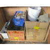 Image 1 : 2 BOXES OF MISC. CRAMPONS, GLASSWARE, ROPE, ETC.