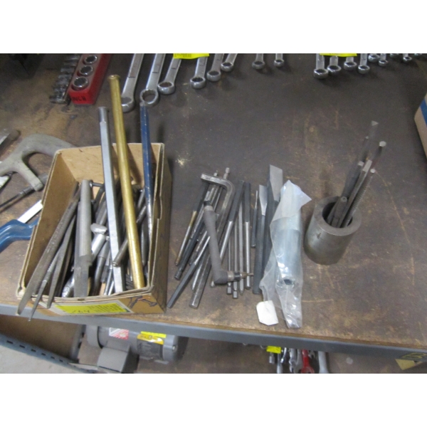 MISC. PUNCHES, CHISELS, FILES, ETC.