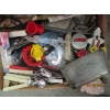 Image 3 : WOODEN TRAY OF MISC. UTENSILS, COOKIE CUTTERS, ETC.