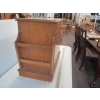 Image 5 : OAK NEWSPAPER CABINET W/SINGLE DOOR, SMALL AREA CARPET & SM. PILLOW