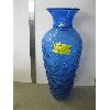 Image 1 : LG. BLUE BLENKO GLASS VASE