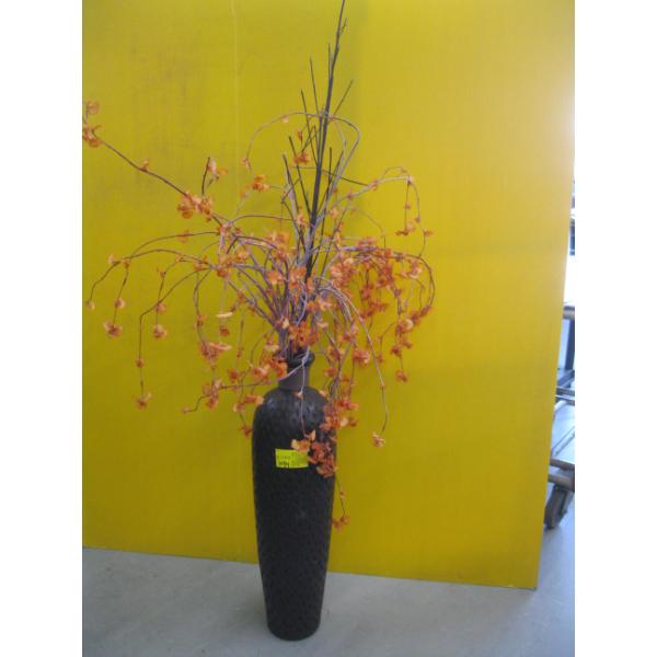 CERAMIC VASE W/FLOWERS