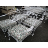 Image 2 : SET OF 4 WROUGHT IRON PATIO CHAIRS W/SEAT CUSHIONS ONLY