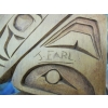 Image 2 : CARVED NATIVE WALL PLAQUE BY J. EARL, SIGNED
