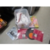 Image 1 : BIN W/4 MEMO BOARDS, A SET OF DECORATIVE BOXES, QUILT, ETC.