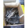 Image 8 : 2 BOXES MISC. TOOLS, BRACKETS, TARP, FLOOR MATS, ETC.