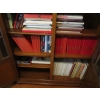 Image 2 : LG. LOT OF BOOKS IN GLASS DOORED CABINET