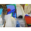 Image 2 : LG. LOT OF SQUARE & RECTANGULAR TUPPERWARE LIDS & SOME MISC. CONTAINERS