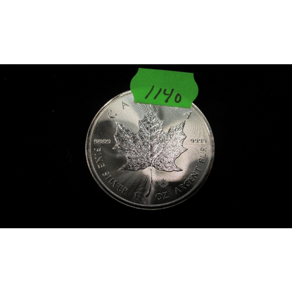 2023 CANADIAN 1OZ .999 SILVER MAPLE LEAF COIN (TAX EXEMPT)
