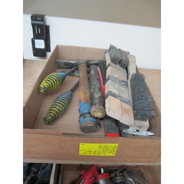 ASST. CHIPPING HAMMERS, WIRE BRUSHES