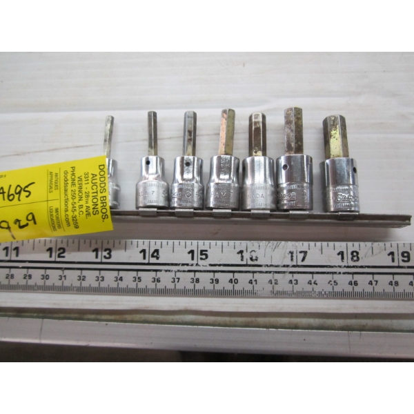 SNAP ON HEX KEY SOCKETS - METRIC