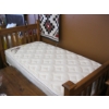 Image 1 : SINGLE WOODEN BEDFRAME W/KING COIL MATTRESS & BOXSPRING