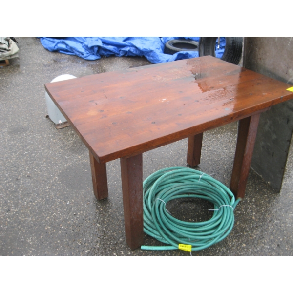 SM. WOODEN GARDEN TABLE