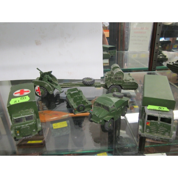 3 DINKY TOY ARMY VEHICLES