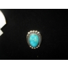 Image 4 : STERLING SILVER .925 RING W/LARGE BLUE STONE, SZ 11