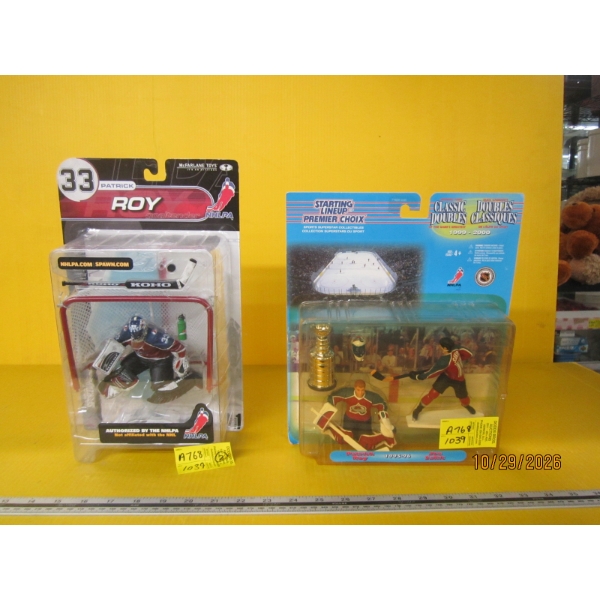 2 HOCKEY FIGURINES