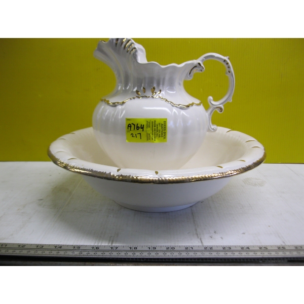WASH BOWL & JUG